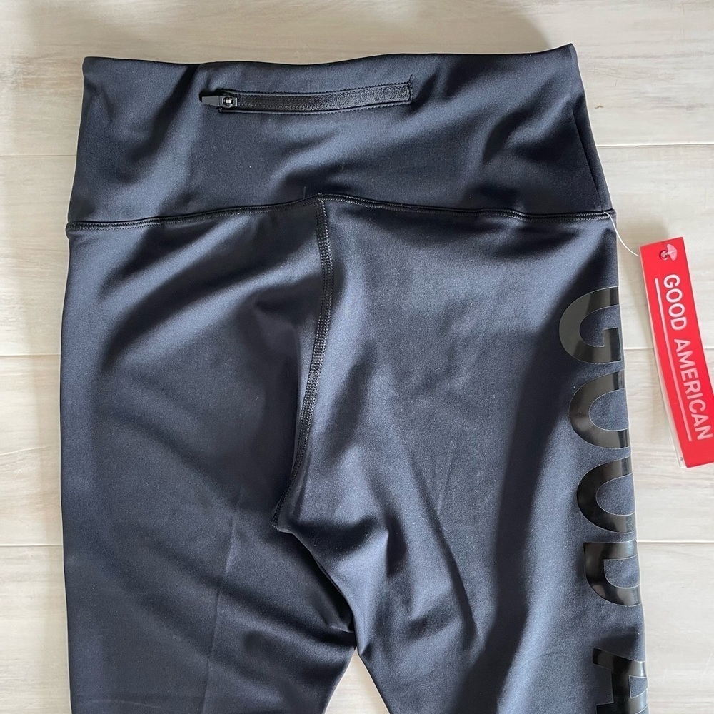 NWT Good American Core Power Performance Black Le… - image 5